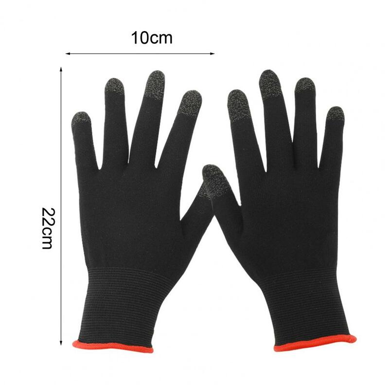 Guantes transpirables para juegos, guantes ligeros y transpirables para pantalla táctil, a prueba de sudor, cálidos, 2 pares