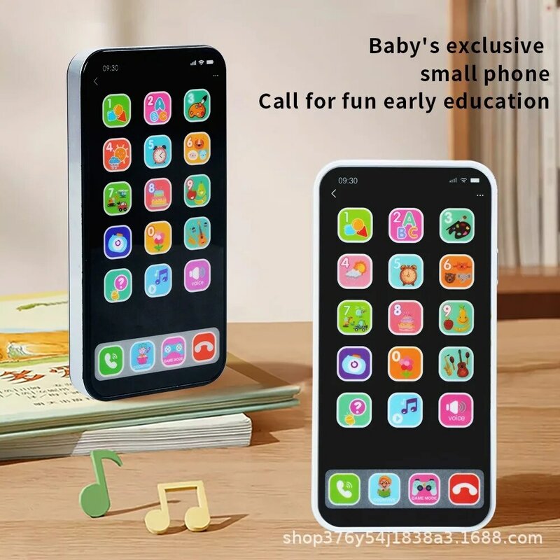 موديل iPhone محاكاة شاشة تعمل باللمس متعددة الأوضاع ، ألعاب التعليم المبكر ، الهاتف المحمول ، الموسيقى ، التنمية الفكرية ، الأطفال