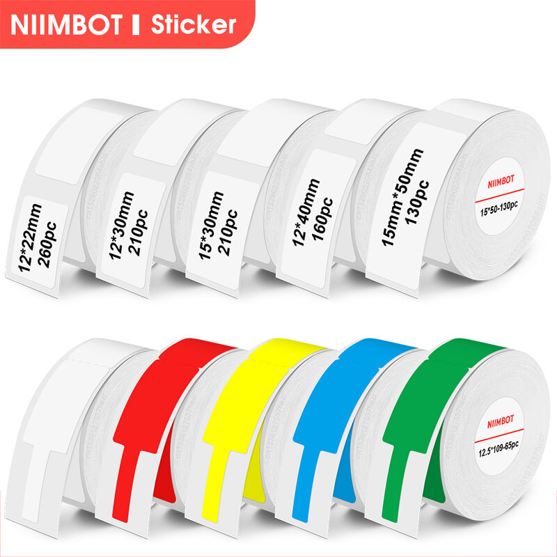 Niimbot-etiquetas adhesivas D11 D101 D110 para impresora, papel térmico, Cable de alambre, cinta adhesiva de papel para Niimbot, fabricante de etiquetas inalámbrico