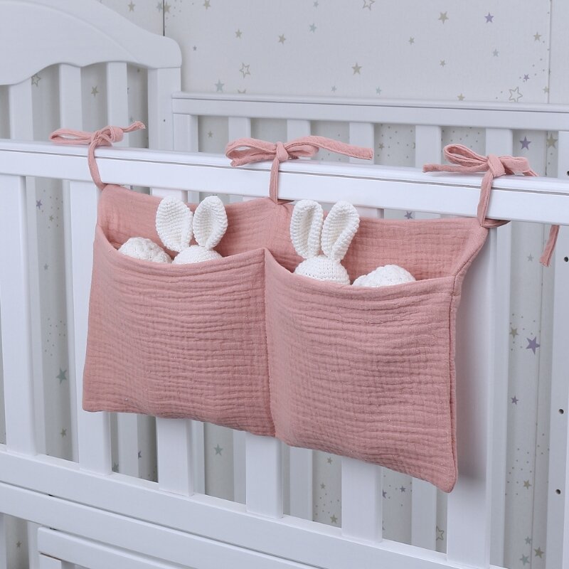 1pc Baby Krippe Organizer Hängen Tasche Baby Nacht Lagerung Tasche Neugeborenen Bett Hängen