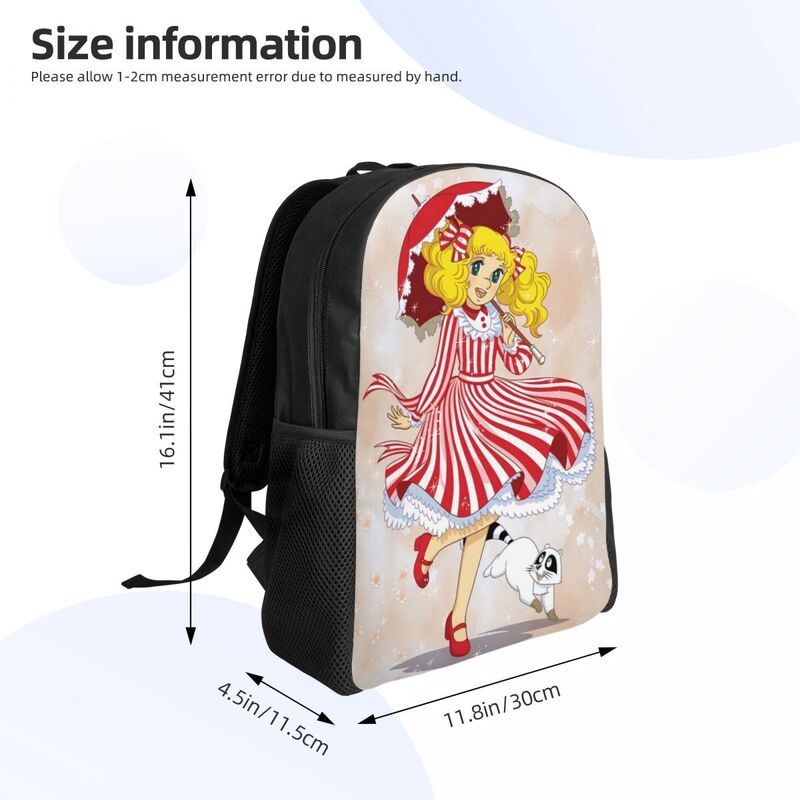 Candy Candy Laptop Backpack Women Men Basic Bookbag for School College Students Japan Anime Manga Bag