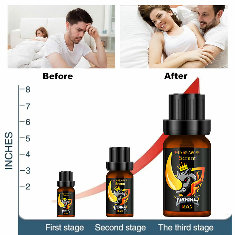 Aceite permanente para agrandamiento del pene, Miembro grande, retraso de eyaculación de erección mejorada para hombres, suero de masaje para el crecimiento del pene grande