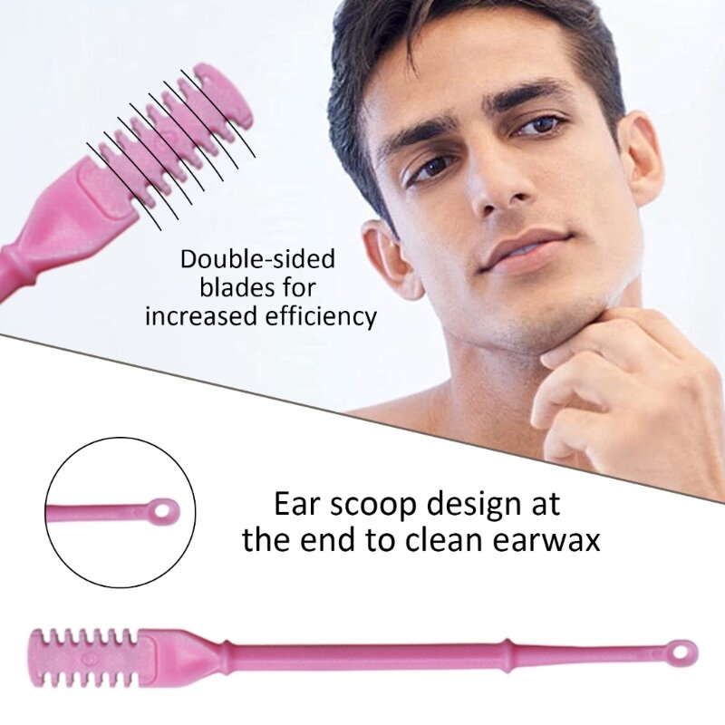 Coupe-cheveux Nasal, cueilleurs d'oreilles, outil d'épilation nasale rotatif à 360 degrés, 4 pièces, livraison directe