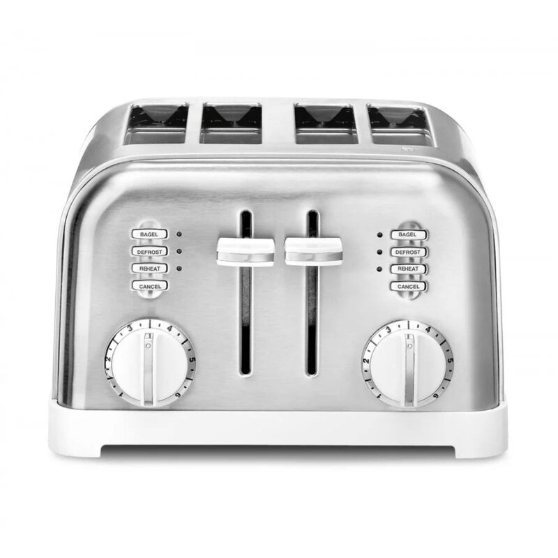 2023 neue Toaster 4 Scheiben Metall klassischen Toaster