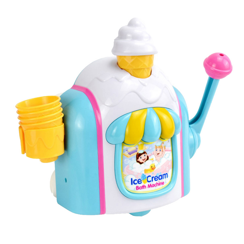 Máquina de burbujas de helado, soplador de juguete, accesorios de baño para bebés, juguetes para niños, Abs