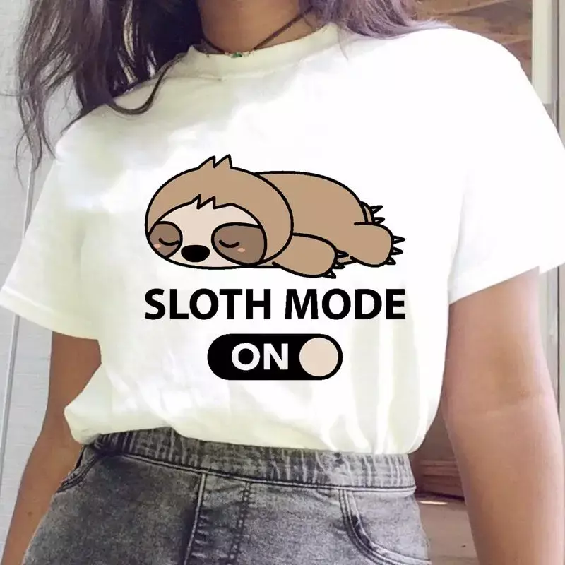 T-shirt imprimé animal dessin animé pour femme, vêtements graphiques pour femme, t-shirt femme, joli haut tendance, mode