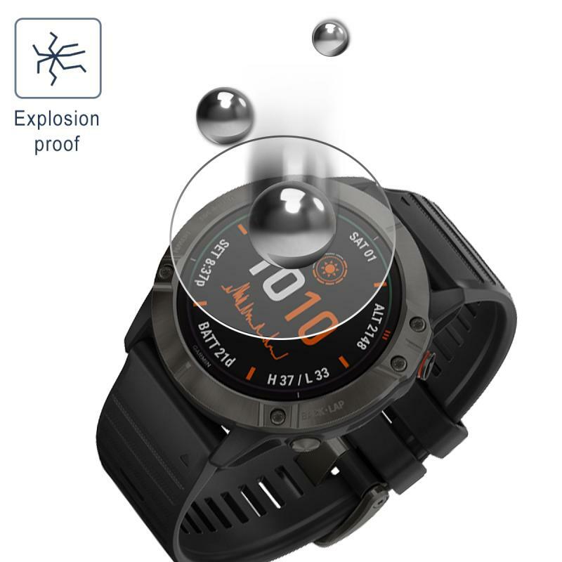 For Garmin Fenix 7 7x 7s 6 6S 6X 5 5S Screen Protector Anti-Scrath Tempered Glass Film on For Forerunner 235 945 735XT Enduro 2
