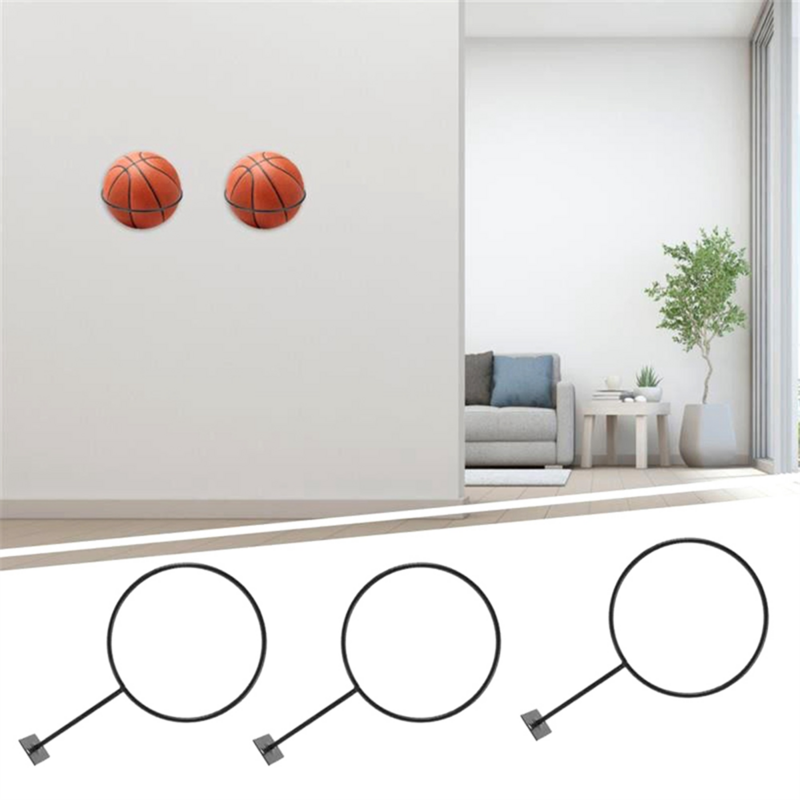 رف كرة السلة المثبت على الحائط ، حاملات الكرات ، حاملات عرض كرة القدم ، رفوف تخزين كرة السلة ، كرة القدم المثبتة على الحائط ، 5 *