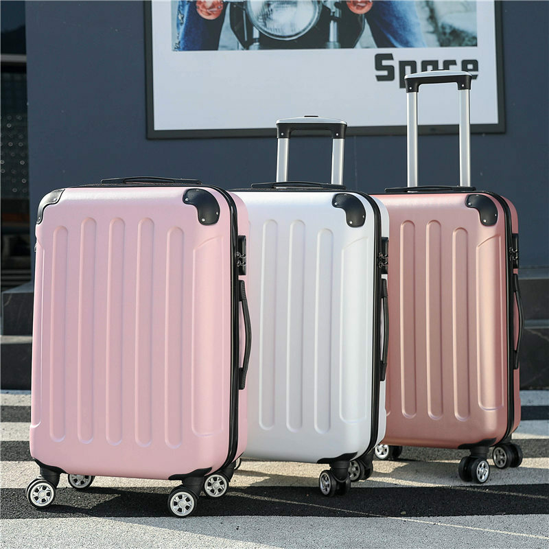 Caja de equipaje con varias ruedas para hombre y mujer, Maleta de viaje con contraseña, fuerte y duradera, 24 ", 20