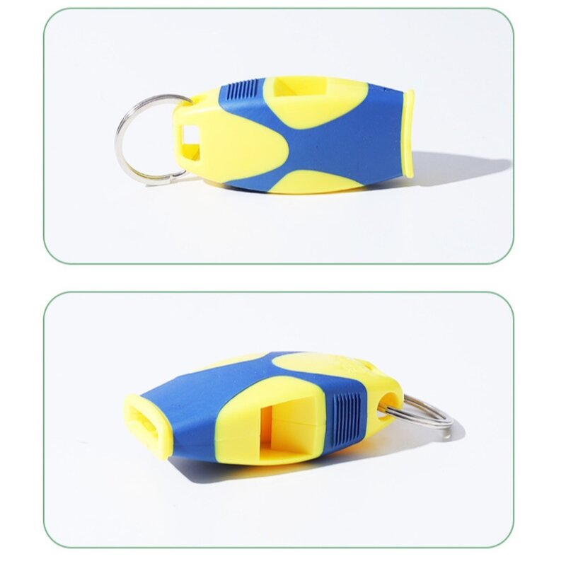 Professional Referee Whistles Whistle ABS Classic Fish Mouth Whistle Cheering Bicolor Seedless Whistle Football