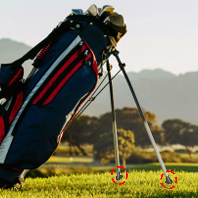 Universal 2 stücke golf tasche füße ersatz golf taschen ständer gummi füße ersetzen für golf taschen ständer notwendiges golf zubehör