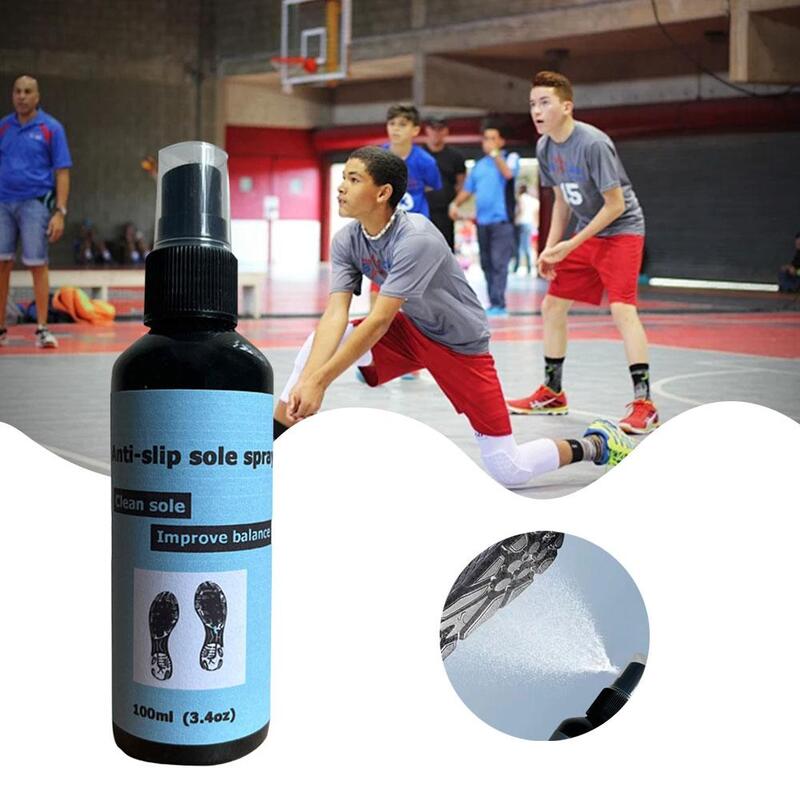 Basketball Shoe Grip Spray 100ml Anti-Slip Sole Spray Spray For Basketball Shoes Shoe Sole Protector Improves Traction Clea G7U7