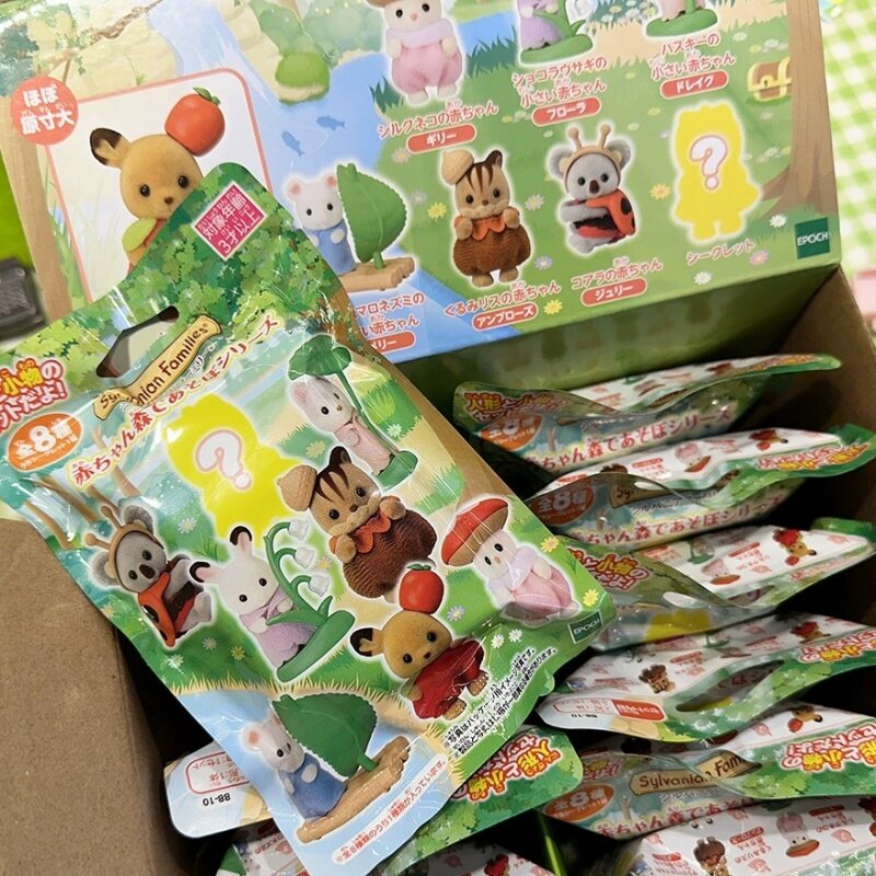 Japan Sylvanische Poppenfamilies Kawaii Camping Verkleden Schattige Anime Figrues Kamer Ornamenten Verjaardagscadeaus Kerstcadeaus Speelgoed
