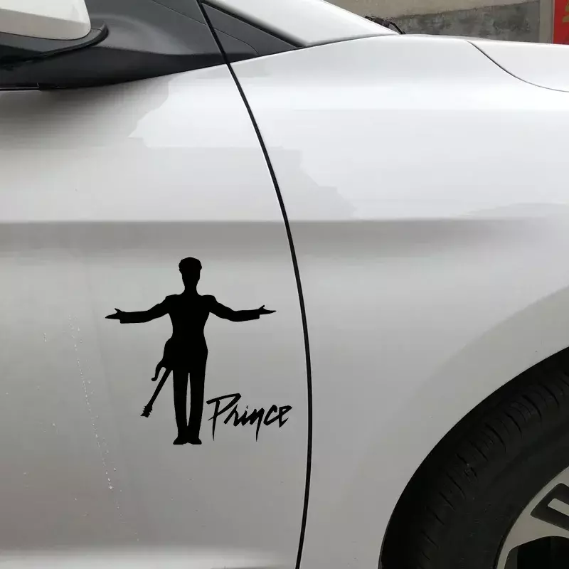 Personalidad famosa cantante Príncipe Caballero artista coche decoración pegatina impermeable rasguño pintura decorativa, 10cm
