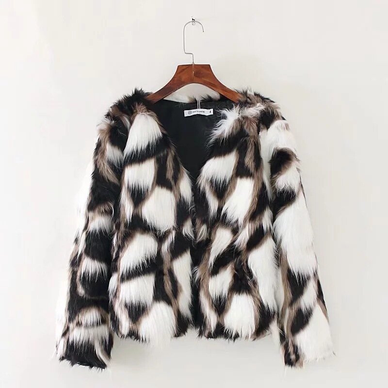 ZXRYXGS-casaco de pele de raposa para mulheres, casacos temperamentados, maré, estilo europeu e americano, cores misturadas, roupas, 2024