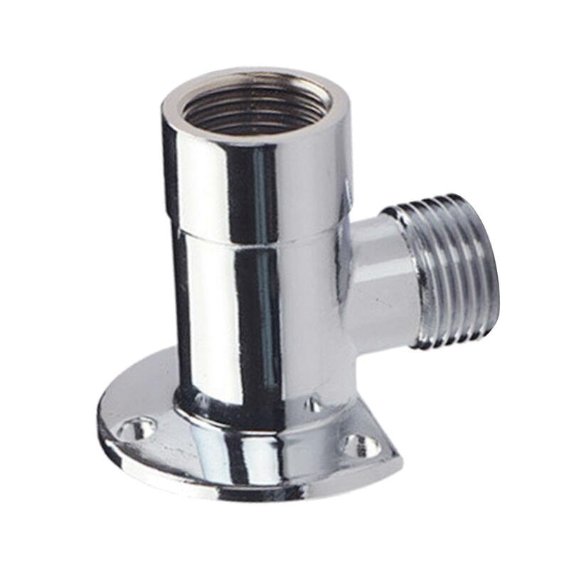 Shower Nozzle Base Easy to Install Stainless Steel for Home Household Bathroom
