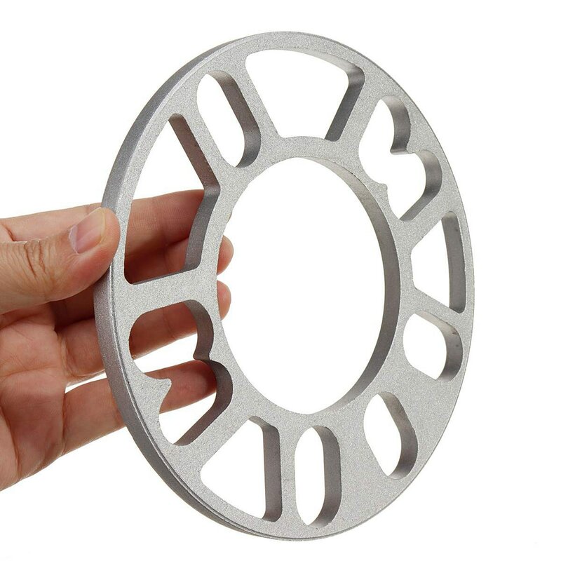 4Pcs Aluminum Wheel Spacers Shims Plate Auto Wheel Spacers 3mm Stud for 4X100 4X114.3 5X100 5X108 5X114.3 5X120