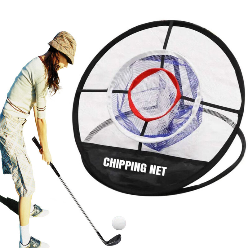 Portátil adulto crianças treinamento de golfe bater net indoor ao ar livre chipping pitching pop up gaiolas fácil prática aids esteiras golfe net