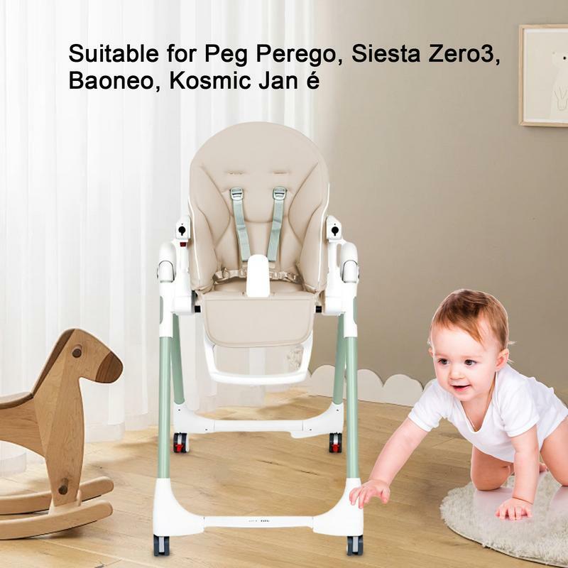 For Peg Perego、Siesta Zero3、Baoneo、Kosmic Jané  PU Leather Seat Cover With Padding Comfortable For Baby Hight Chair Cushion