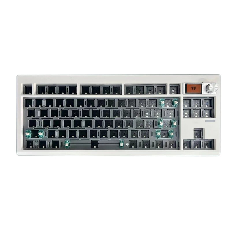 KIT de teclado mecánico GMK87 con pantalla de visualización, estructura de junta retroiluminada RGB, teclado de intercambio en caliente para juegos a través de personalizado