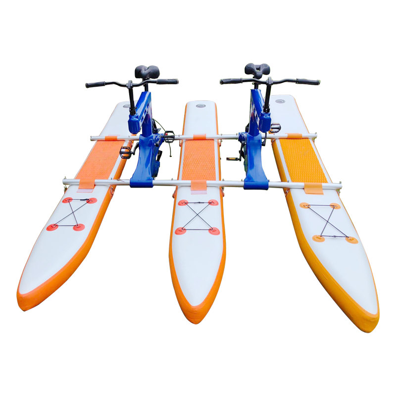 Bicicleta de agua inflable portátil para una persona y 2 personas, bicicleta flotante, directo de fábrica OEM