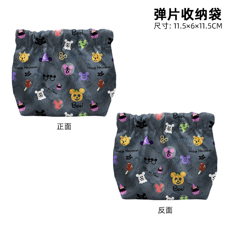 Disney Mickey Halloween T8140 Anime Briefcases Coin Bag Cartoon Makeup Bag Casual Purses Card Storage Handbag Gift