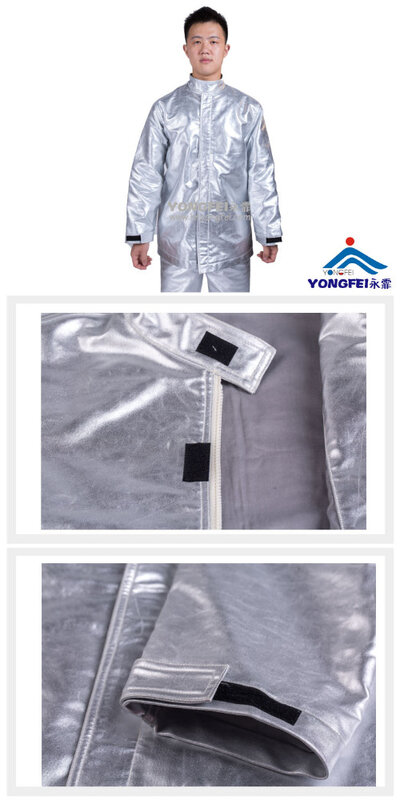 Pakaian pelindung tahan api tahan aluminium