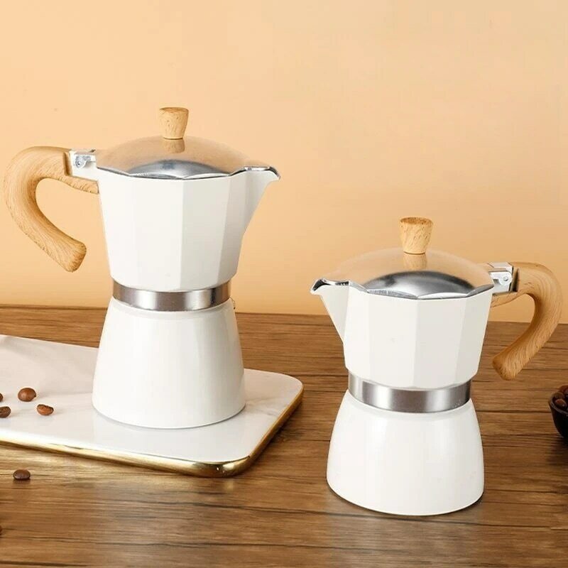 150ML Pot Moka buatan tangan tradisional Italia ekstraksi suhu tinggi peralatan dapur rumah tangga Espresso