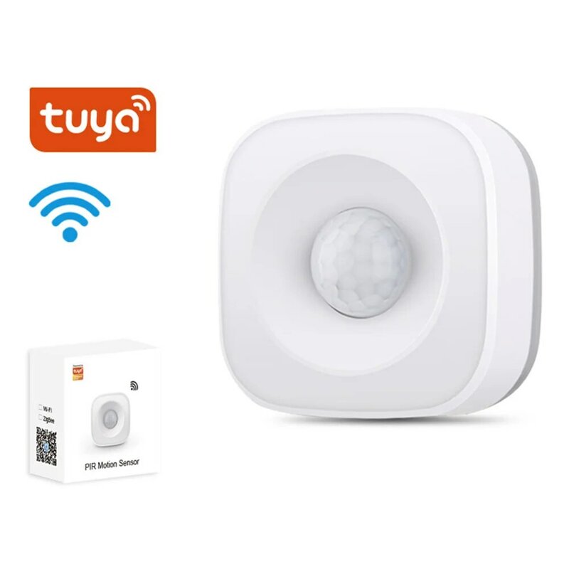 Смарт-датчик движения Tuya ZigBee, беспроводной детектор движения с Wi-Fi, работает с приложением