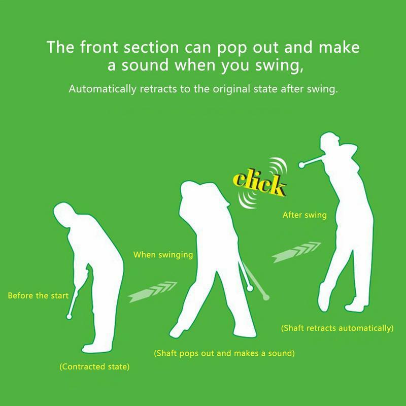Ajustável Golf Swing Trainer para o Exercício, Portátil Golf Training Aid para Melhorar a Dobradiça Antebraço Rotação, Ombro Turn