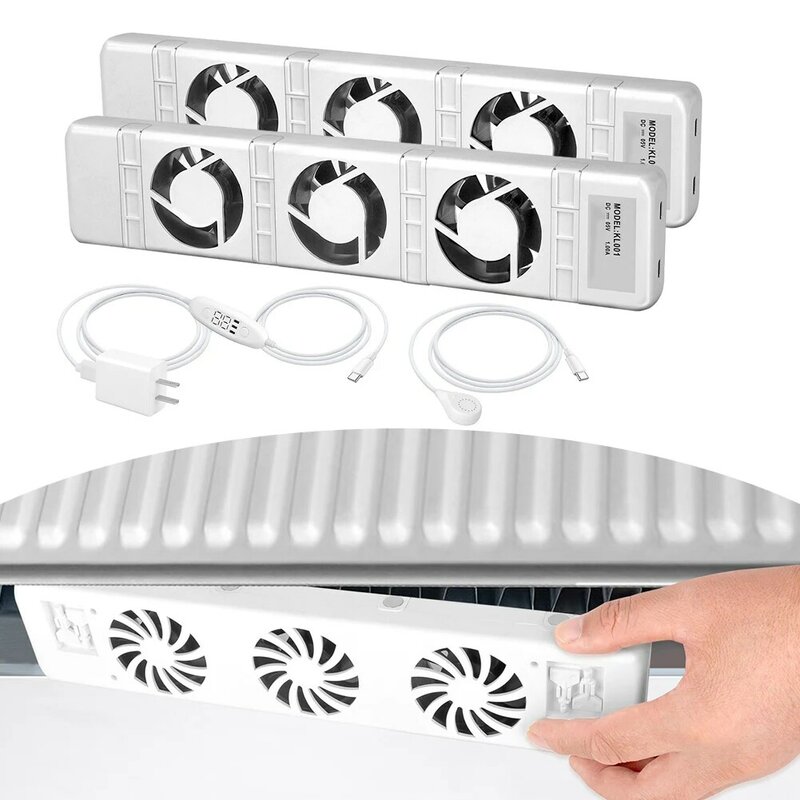 Akcesoria chłodzące wentylator chłodnicy inteligentny wentylator chłodnicy biały 100-240V automatyczny energooszczędny termowentylator niski poziom hałasu w domu