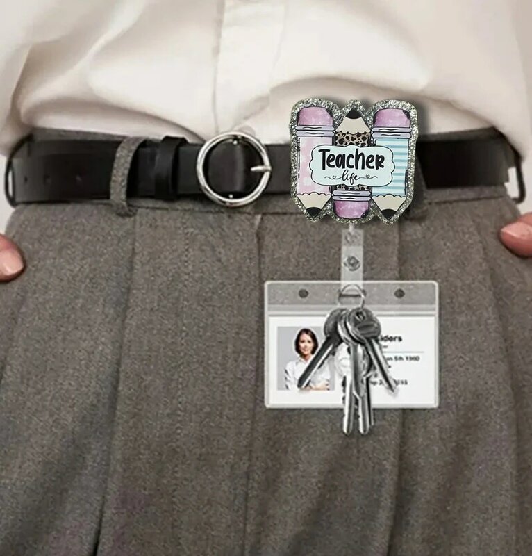Porta Badge Clip retrattile insegna amore inspire Dot aiuta gli insegnanti identificazione sicura