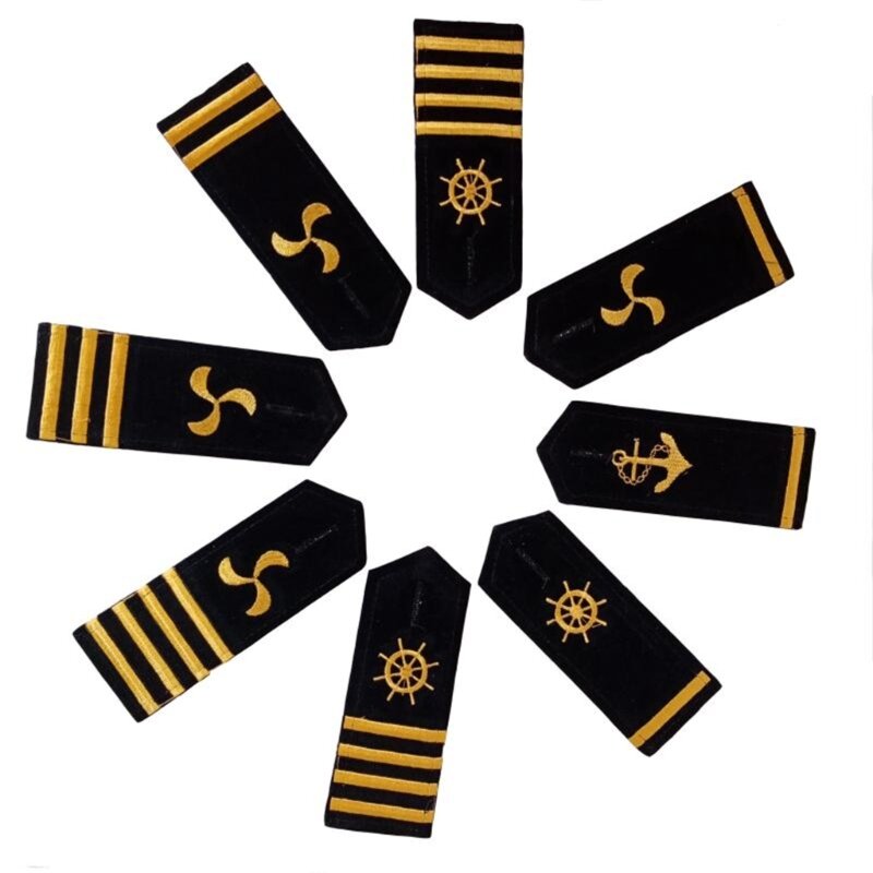 Charreteras marinero profesionales, charreteras uniforme capitán, barras hombro uniformes, charretera para miembro