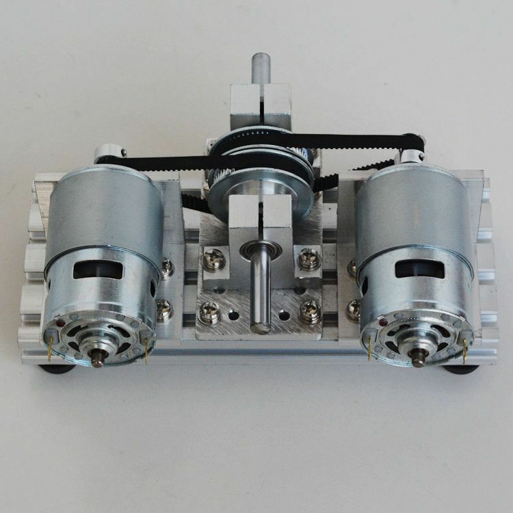 Dual-motor Drive, Forward and Reverse Rotation, DIY Lathe Spindle, High Torque, High Speed, Grinding, Cutting