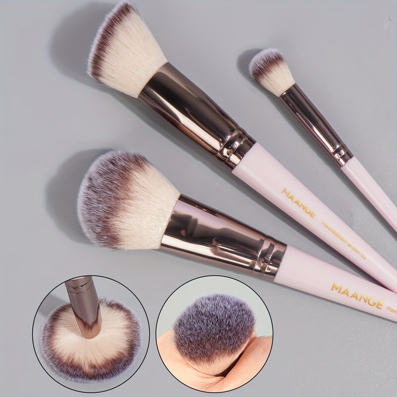 MAANGE-Juego de brochas de maquillaje profesional, 30 piezas, base correctora, sombras de ojos, brochas para mezclar colorete en polvo, herramientas de belleza con bolsa