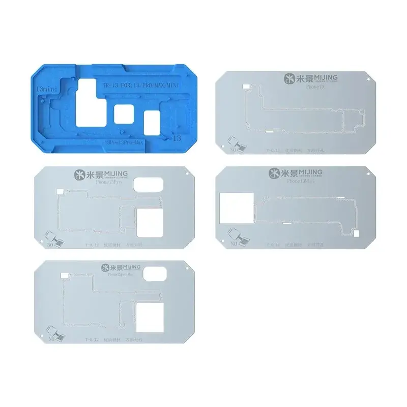 MiJing-Herramienta de plataforma de soldadura con plantilla Z20 Pro, accesorio 18 en 1 para iPhone X-15 pro max, capa media, placa base, Reballing