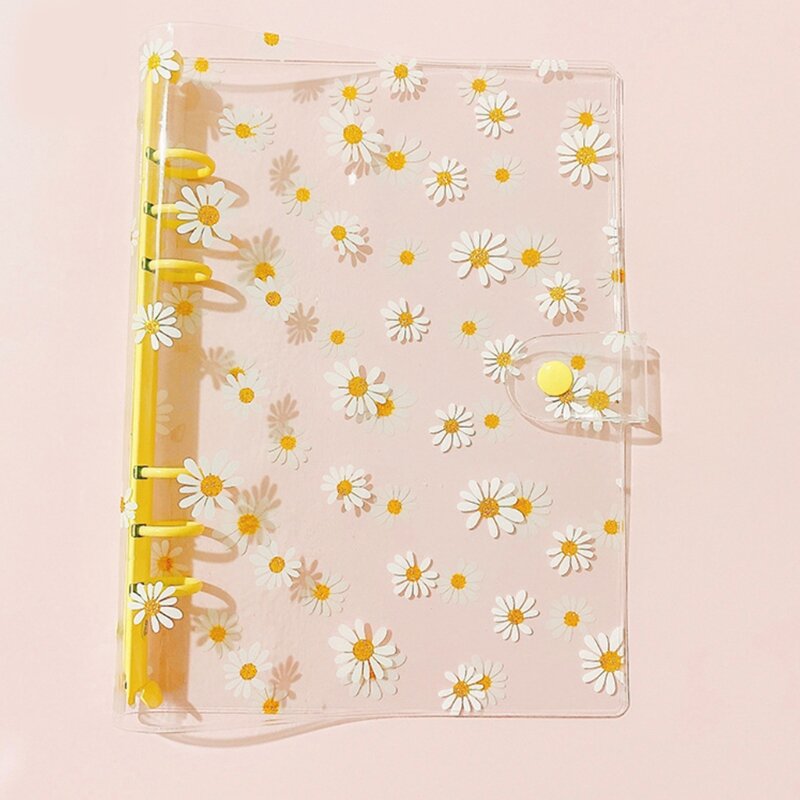 A 5 Binder Cover 10 Pack 6-ring Clear Zipper Pocket 45 Sheets/Pack A 5 Loose-leaf Refill Paper A 5 Binder Accessories Dropship
