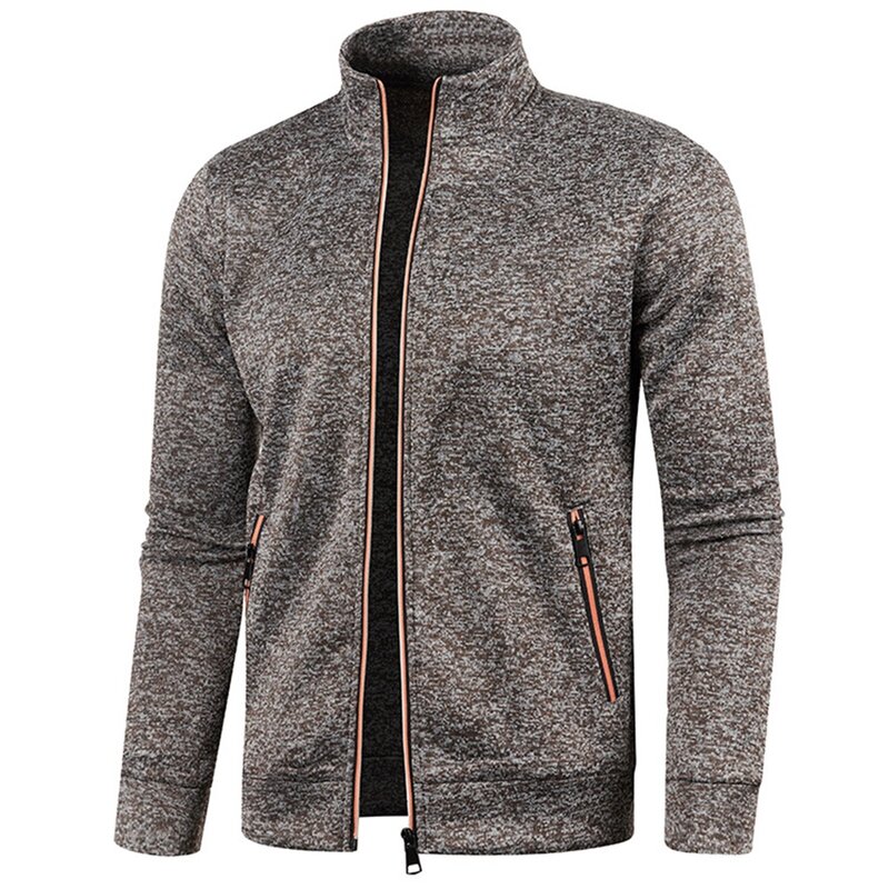 Männer Reiß verschluss Jacken Stehkragen Sweatshirt Outdoor Streetwear Freizeit mantel Langarm Mäntel Herren bekleidung M-4XL