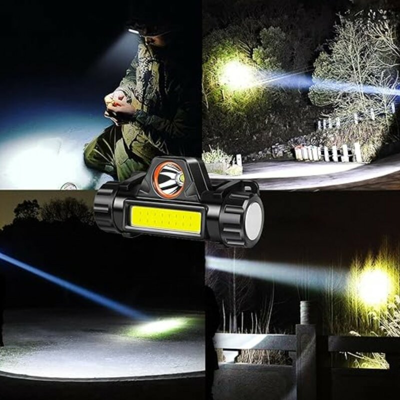 New Super Bright Led Headlamp Use  Rechargeable Fishing Headlight Outdoor Hunting Camping Waterproof Head Light Fast delivery