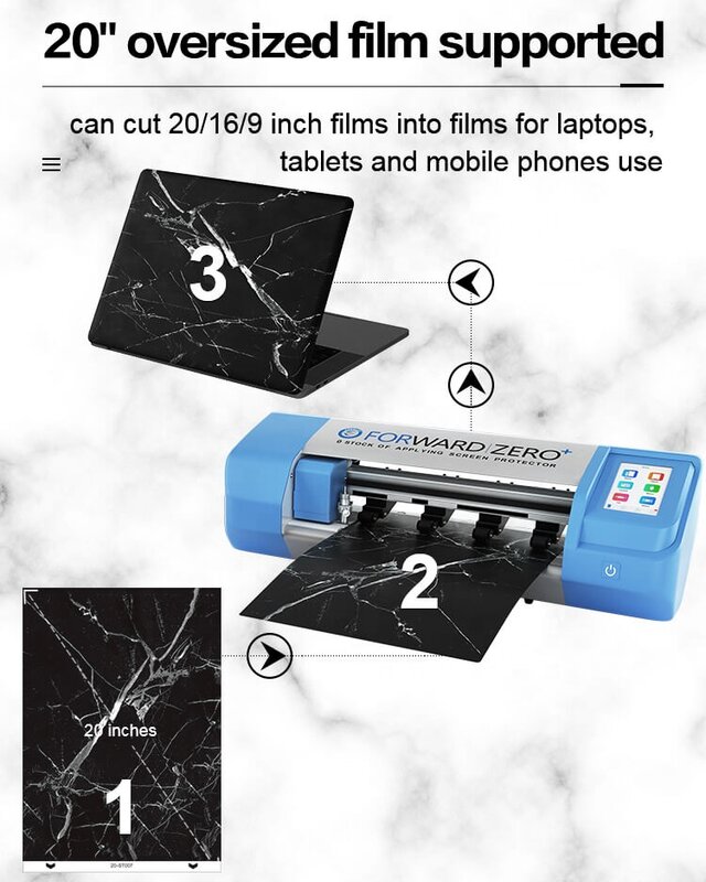 FORWARD-Screen Protector Film Cutting Machine para iPad, Telemóveis, Relógios, TPU, Pet Film Cutting, Novo Zero +, 2021