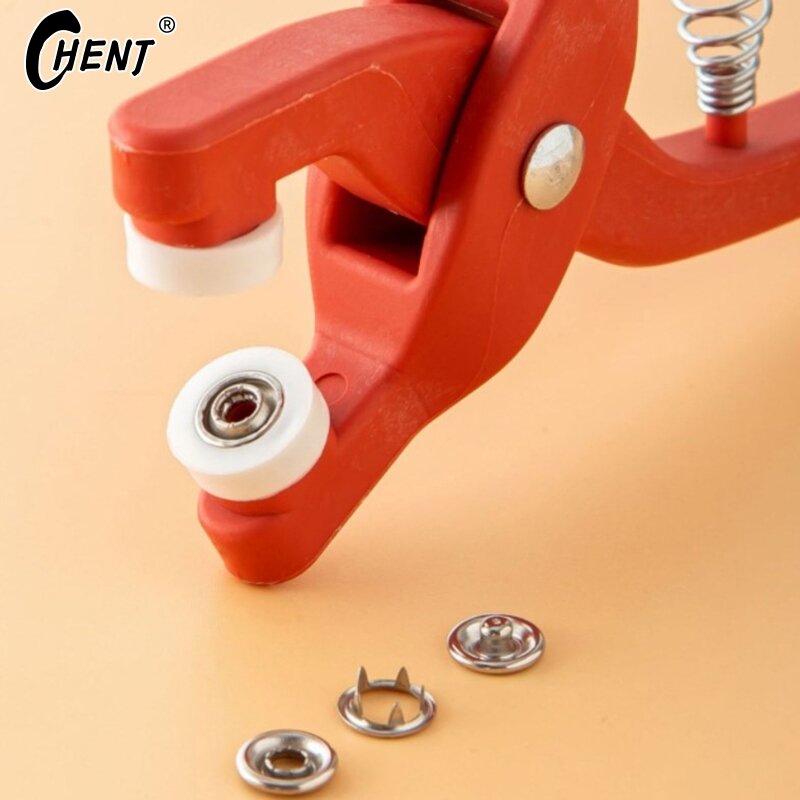 50Sets Five Claw Buckle Installation Set Buckle Seamless Buckle Hand Pressure Pliers Buckle Tool Mother And Son Buckle