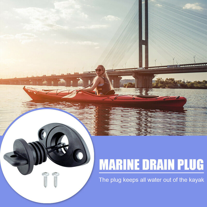 Aço inoxidável Marine Boat Oval Drain Plug, Plugues De Vedação De Parafuso De Canoa, Raft Kayak, Acessório De Hardware Marinho