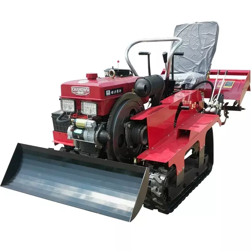 Tractor pequeño para uso doméstico, Tractor para agricultura, maquinaria agrícola, Mini Tractor sobre orugas, retroexcavadora