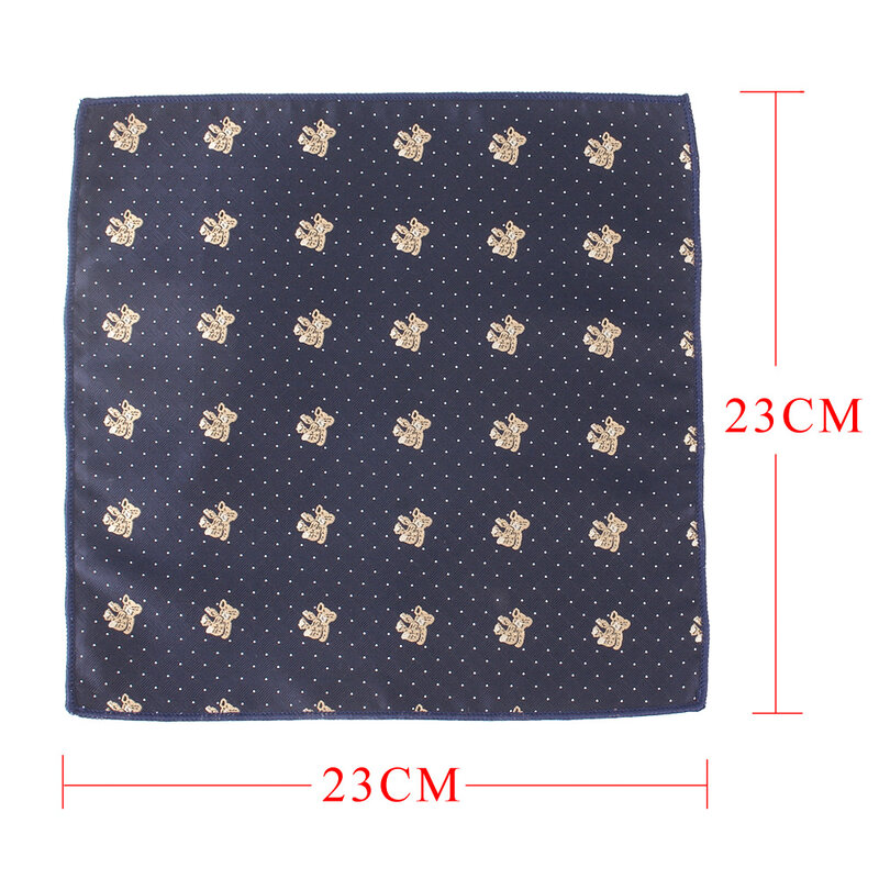 New Jacquard Pocket Square For Men Women Floral Chest Towel Hanky Gentlemen Hankies Men's Suit Handkerchief Pocket Towel Gifts