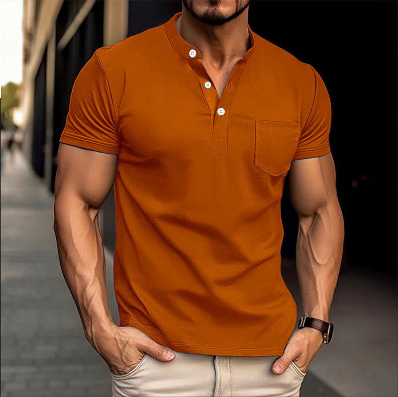 Polo de alta calidad para hombre, camiseta de manga corta con solapa, informal, de negocios, de alta gama, novedad de verano, 2024