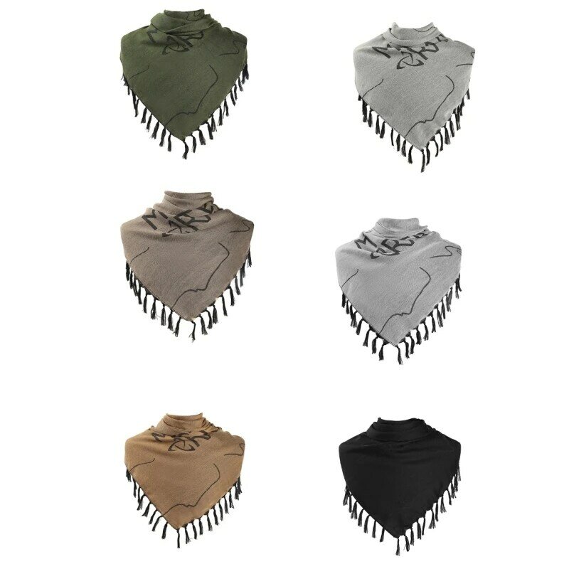 Мужские шарфы Shemagh, квадратный шарф Keffiyeh, жаккардовые кисточки с буквами, арабский головной платок