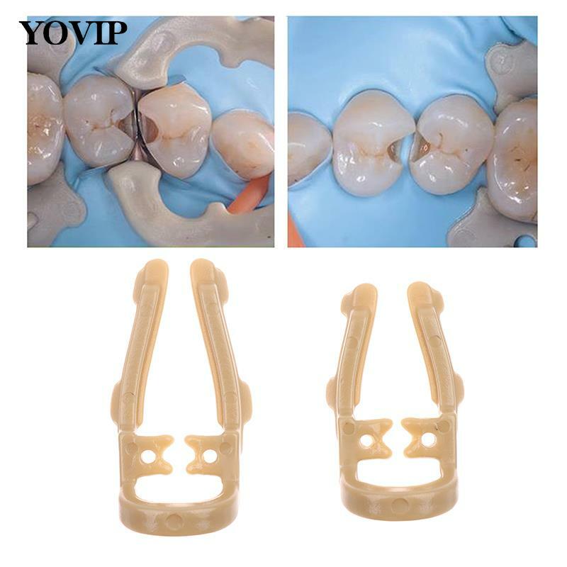 2 teile/schachtel Dental Distal Premolar Gummi Damm Klemme Gummi Barriere Clip Dental Tool lange kurze Zahnmedizin Zähne Reparatur werkzeuge