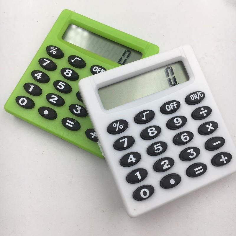 Mini Candy Color Small Square Calculator, Papelaria Boutique, Eletrônica personalizada de escola e escritório, Criativo