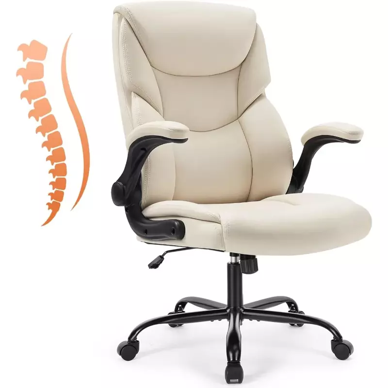 Gry komputerowe krzesło, ergonomiczne krzesło biurowe wysokim oparciem wytrzymały krzesło biurowe zadaniowy z podnoszonymi ramionami, skóra PU