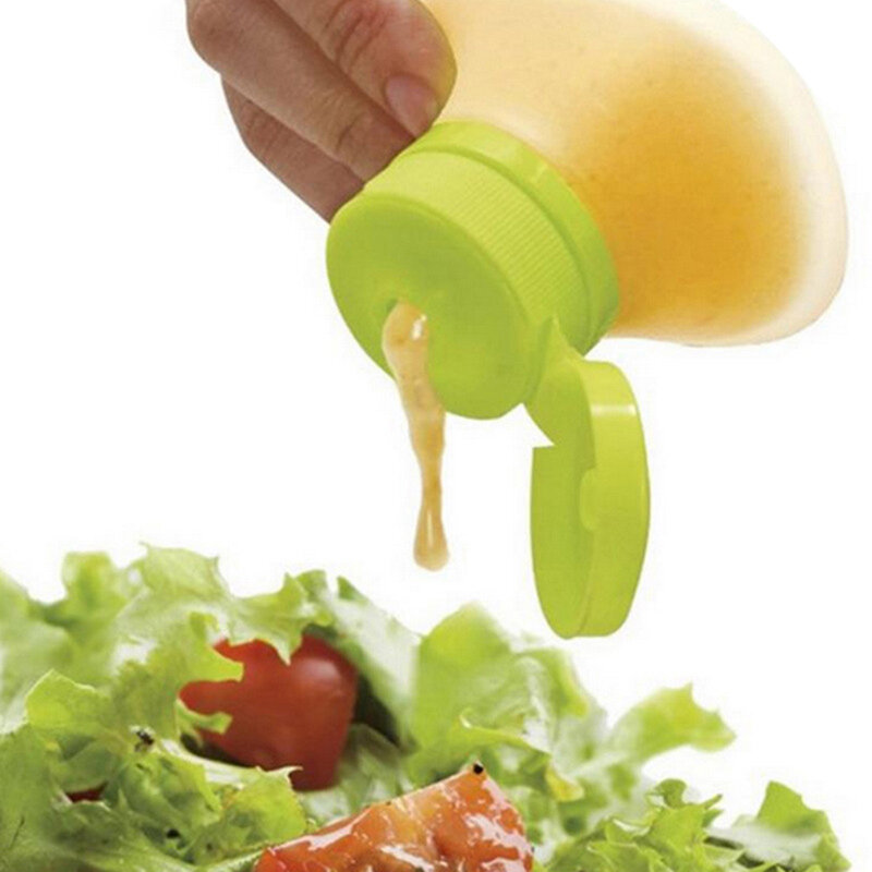 Portable Mini Salad Dressing Squeeze Bottle For Kitchen Tools Outdoor Storage Bottle